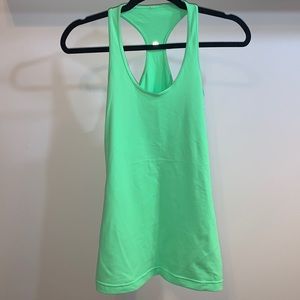 Bright green lululemon tank